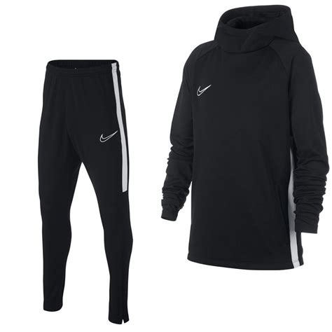 nike dry academy hoodie trainingspak kids zwart|nike trainingspakken kids.